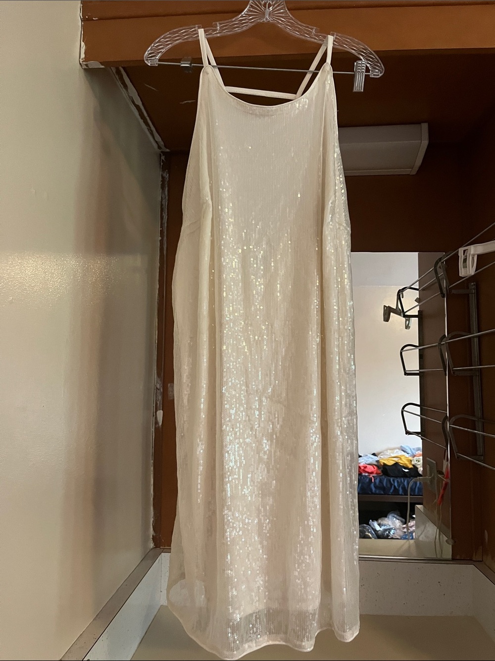 a new day Ivory Sequin Slip Dress